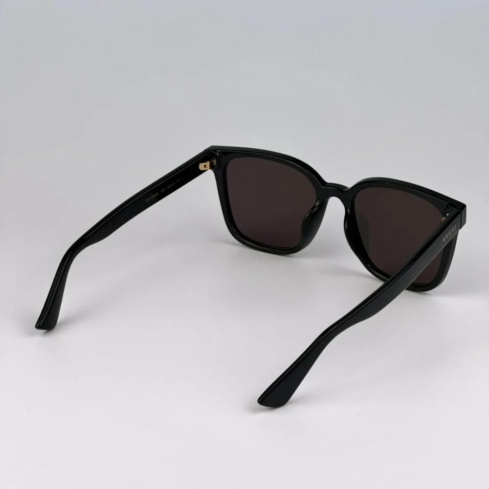 Gucci GG1346SK 002 BRAND NEW Sunglasses Black Brown Polarized Square Unisex